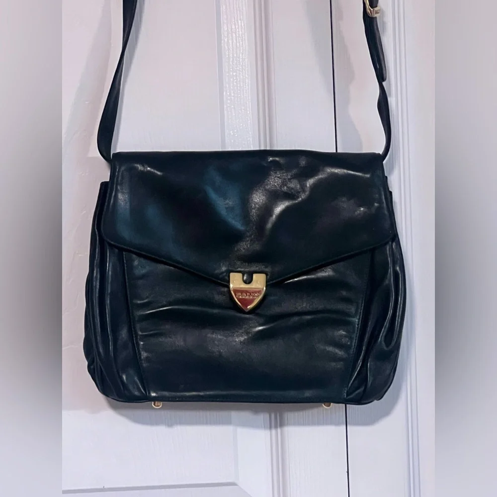 Vintage Bally Crossbody Bag in Dark Emerald Green